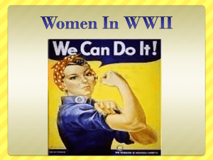 Women In WWII - Annapolis High School