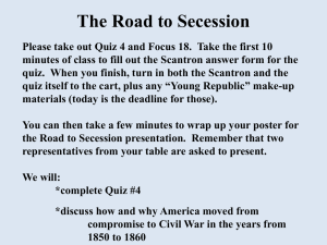 Road to Secession