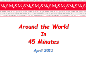 Around the World In 45 Minutes April 2011 Globalization