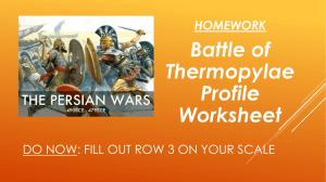 Battle of Thermopylae PowerPoint