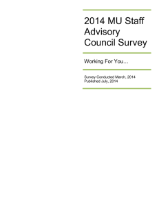 2014 MU Staff Advisory Council Survey
