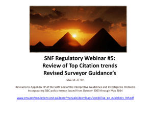 Revised Surveyor Guidances