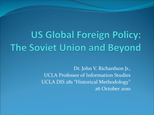 US Global Foreign Policy - UCLA Department of Information Studies