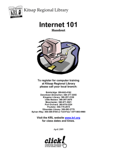 The Internet Browser - Kitsap Regional Library