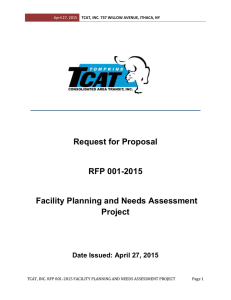 facility planning and needs assessment project rfp 001-2015