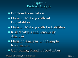 decision analysis