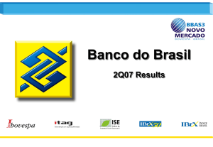 Slide sem título - Banco do Brasil