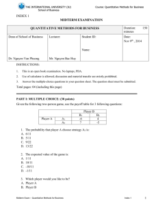 Midterm- Semester 1 - 2014 - 2015