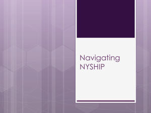 Navigating NYSHIP