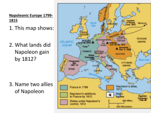 Napoleonic Europe 1799-1815