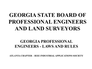 georgia state board of professional engineers and land surveyors