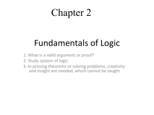 From propositional to predicate logic.