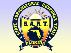 Presentation - Florida State Agricultural Response Team