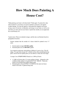 How Much Does Painting A House Cost