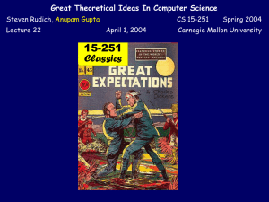 Great Expectations - School of Computer Science