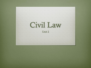 Civil Law Introduction