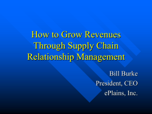 How to Grow Revenues Through Supply Chain Relationship
