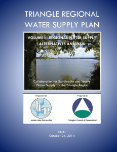 Triangle Regional Water Supply Plan