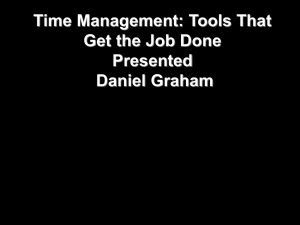 Time Mangement Seminar Powerpoint