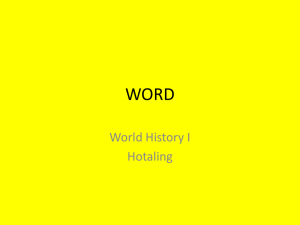 WORD - Hotaling History