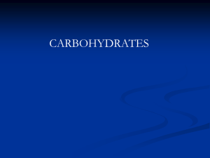 Carbohydrates - Winona State University