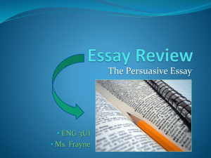 Essay Review