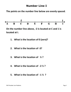 number line problems