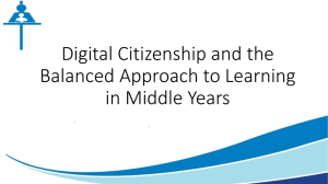 Middle Years Digital Citizenship and Balanced Literacy Presentation