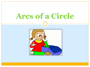 Arcs of a Circle