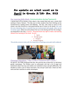 An update on what went on in April in Grade 2