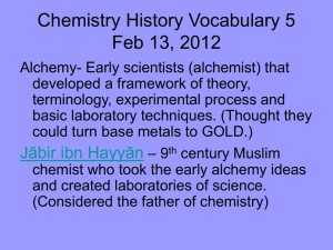 Chemistry Vocabulary 5