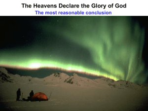 The Heavens Declare: Lesson 3