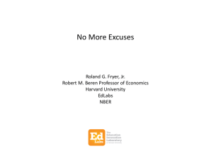 No More Excuses - Bates Elementary School