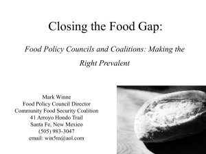 Mark Winne's Closing the Food Gap presentation
