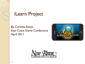 Mobile Game Development - New River Community College