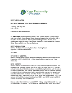 January 22, 2013 - Kings Partnership for Prevention: KPFP