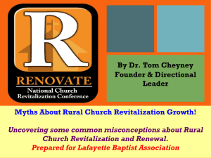 Myths About Church Revitalization Growth! Uncovering some