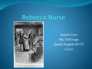Rebecca Nurse - JuniorEnglish