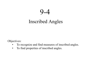 inscribed angle