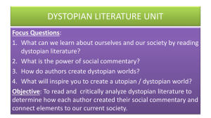 Utopian Unit: Literary Analysis - Short Story
