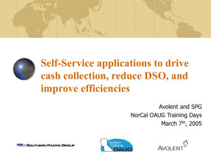 Self-Service applications to drive cash collection, reduce DSO, and