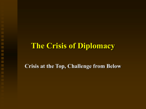 Crisis of Diplomacy