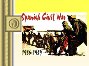 The Spanish Civil War - learning
