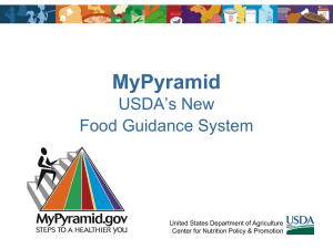 *New*trition: the Revised Food Guidance System