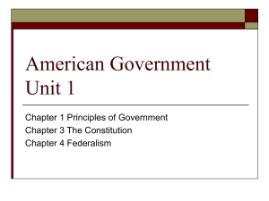 American Government Unit 1 PP