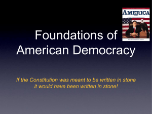 Foundations of American Democracy