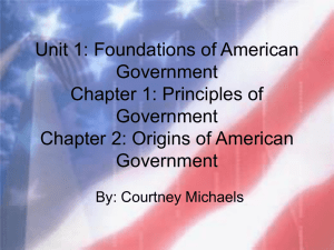 Foundations of American Government Chapter 1