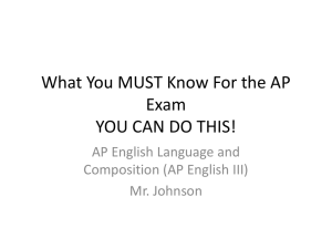 What You MUST Know For the AP Exam