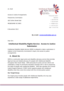Intellectual Disability Rights Service Inc
