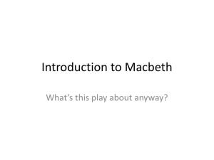 Macbeth: Act 1 Scene 1